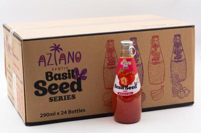 Нектар Aziano Strawberry with Basil seed (Азиано Клубника с семенами базилика) 290 мл