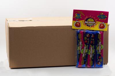 Кислая жевательная конфета Кислошок - фруктовая дорожка 10 со вкусом клубники (Россия) 120г