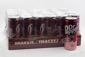 Напиток б/а газ. Dr.Pepper STRAWBERRIES & CREAM (Польша) 330мл ж/б